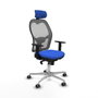 PIQUERAS Y CRESPO Silla de oficina Jorquera con mecanismo Sincro, Azul y Gris