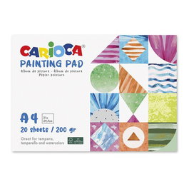 Carioca Cuaderno de dibujo encolado grano fino A4 200g 20h
