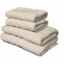 Lovely Home Juego de 4 toallas Beige (2x50x100 cm y 2x70x140 cm)
