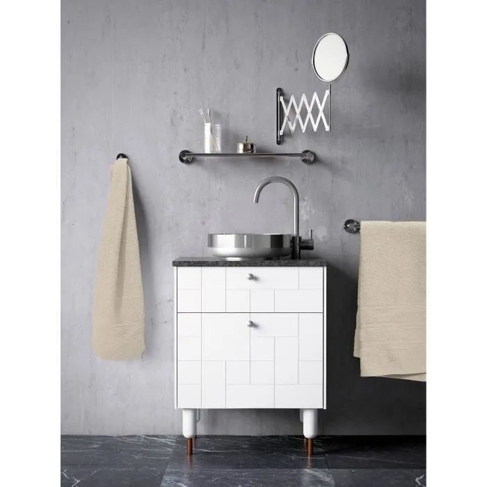 Lovely Home Juego de 4 toallas 2 de 50x100 cm + 2 de ducha 70x140 cm Beige Lovely Home Juego de 4 toallas 2 de 50x100 cm + 2 de ducha 70x140 cm Beige