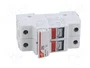 DF ELECTRIC Portafusibles PMX de 2 polos, 25A, 8x32mm para raíl DIN