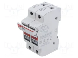 DF ELECTRIC Portafusibles PMX de 2 polos, 25A, 8x32mm para raíl DIN