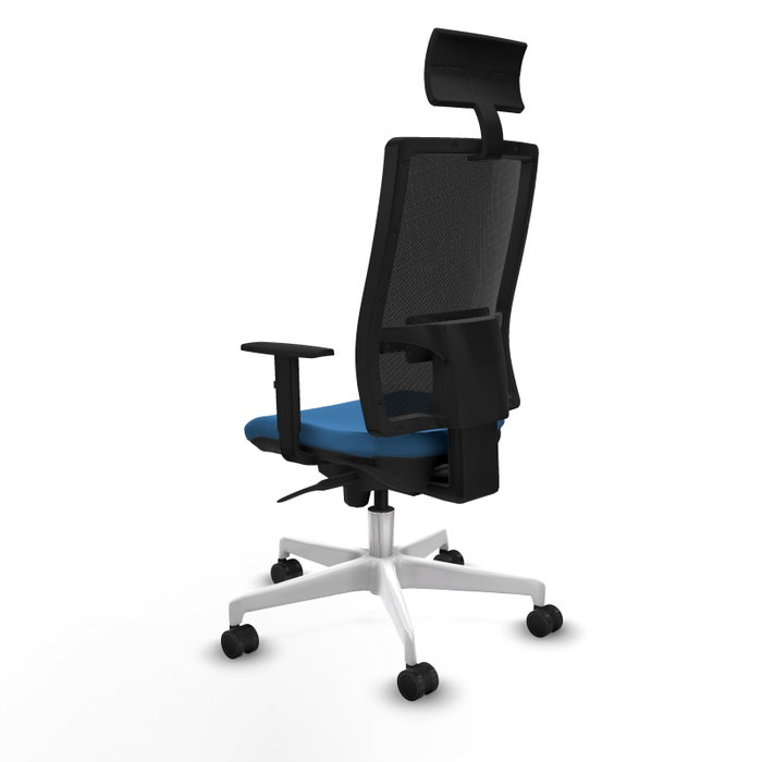 PIQUERAS Y CRESPO Silla de oficina Horna con mecanismo Sincro, Azul claro y Negro PIQUERAS Y CRESPO Silla de oficina Horna con mecanismo Sincro, Azul claro y Negro