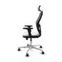 PIQUERAS Y CRESPO Silla de oficina Jorquera con mecanismo Sincro/Traslack Blanco y Gris