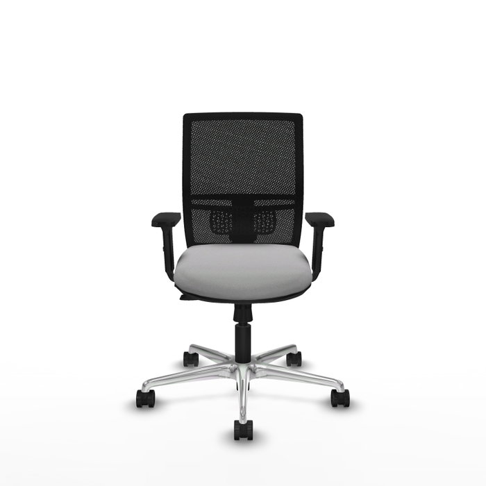 PIQUERAS Y CRESPO Silla de oficina Yunquera con mecanismo Sincro/Traslack, Gris claro y Negro PIQUERAS Y CRESPO Silla de oficina Yunquera con mecanismo Sincro/Traslack, Gris claro y Negro