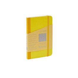 Cuaderno Fabriano Ecoqua Plus Tela 9X14 80Hj. 90Gr. Puntos Dots Amarillo