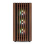 Sharkoon Rebel C70G RGB Black Torre Completa PC, Gabinete Negro con Madera, Vidrio Templado, USB Tipo-C, 4 Ventiladores RGB, ATX/microATX/Mini-ITX, Hasta 40 cm GPU, 360 mm Radiador
