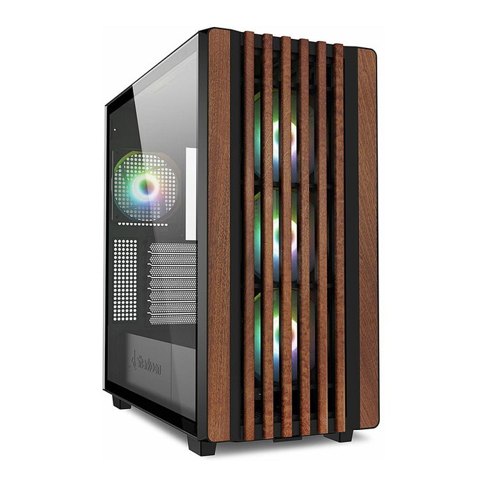 Sharkoon Rebel C70G RGB Black Torre Completa PC, Gabinete Negro con Madera, Vidrio Templado, USB Tipo-C, 4 Ventiladores RGB, ATX/microATX/Mini-ITX, Hasta 40 cm GPU, 360 mm Radiador Sharkoon Rebel C70G RGB Black Torre Completa PC, Gabinete Negro con Madera, Vidrio Templado, USB Tipo-C, 4 Ventiladores RGB, ATX/microATX/Mini-ITX, Hasta 40 cm GPU, 360 mm Radiador