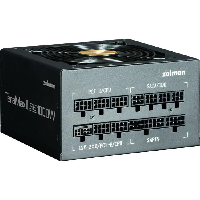 Zalman TeramaxII SE Fuente de Alimentación 1000W 80 Plus Gold ATX - Modular, Ventilador 12 cm Negro