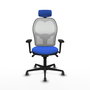 PIQUERAS Y CRESPO Silla de oficina Jorquera Azul y Blanco