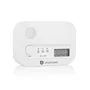 Smartwares FGA-13041 Detector de Monóxido de Carbono CO, Alarma 85 dB, Sensor 10 Años, con Pantalla y Baterías, Blanco