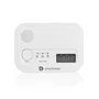 Smartwares FGA-13041 Detector de Monóxido de Carbono CO, Alarma 85 dB, Sensor 10 Años, con Pantalla y Baterías, Blanco