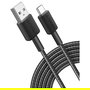 Anker 322 Cable USB-A a USB-C, 0.9 m, 45 W Carga Rápida, Transferencia 0.48 Gbit/s, Color Negro