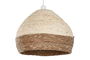 DKD Home Decor Lampara Techo Tropical Natural Marron Fibra 38 x 38 x 28 cm