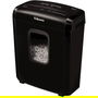 Fellowes 6M Destructora Papel, Minicorte 4x12mm, Destruye 6 Hojas, Negra