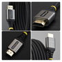 StarTech.com Cable HDMI Certificado Premium 3 m, 4K 60Hz, Negro/Plata