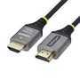 StarTech.com Cable HDMI Certificado Premium 3 m, 4K 60Hz, Negro/Plata