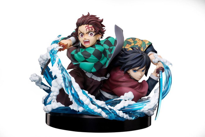 Demon Slayer: Kimetsu no Yaiba Estatua PVC Tanjiro & Giyuu 13 cm Demon Slayer: Kimetsu no Yaiba Estatua PVC Tanjiro & Giyuu 13 cm