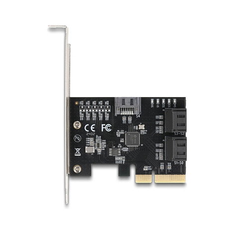 DeLOCK 90890 Tarjeta controladora SATA de 5 puertos PCIe x4 Perfil bajo DeLOCK 90890 Tarjeta controladora SATA de 5 puertos PCIe x4 Perfil bajo