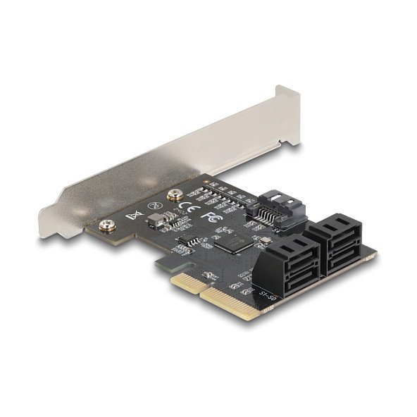 DeLOCK 90890 Tarjeta controladora SATA de 5 puertos PCIe x4 Perfil bajo DeLOCK 90890 Tarjeta controladora SATA de 5 puertos PCIe x4 Perfil bajo