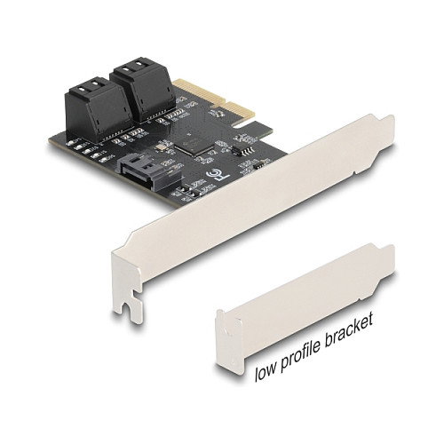 DeLOCK 90890 Tarjeta controladora SATA de 5 puertos PCIe x4 Perfil bajo DeLOCK 90890 Tarjeta controladora SATA de 5 puertos PCIe x4 Perfil bajo