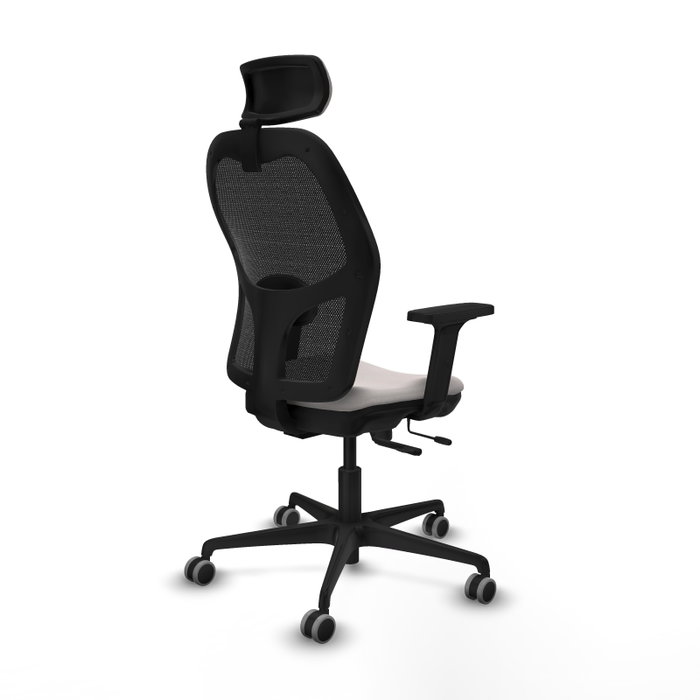 PIQUERAS Y CRESPO Silla de oficina Jorquera Sincro/Traslack Blanco/Negro