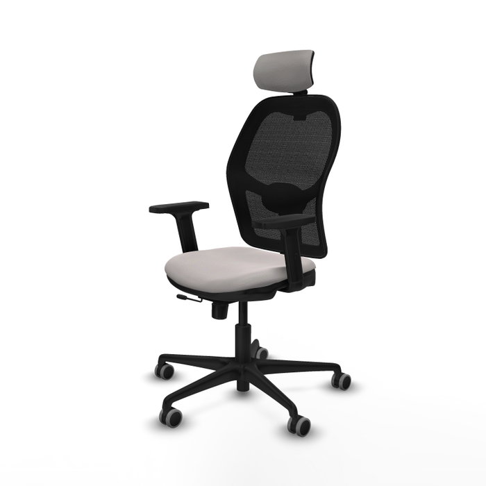 PIQUERAS Y CRESPO Silla de oficina Jorquera Sincro/Traslack Blanco/Negro