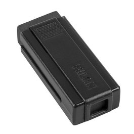 MILAN Goma de Borrar Nata Negra 320 Shadow con Funda, Caja de 20