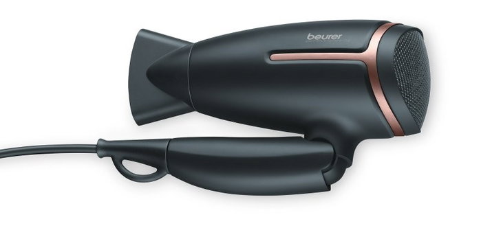 Beurer HC-25 Secador de Viaje Iónico Plegable Negro