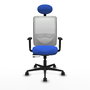 PIQUERAS Y CRESPO Silla de oficina Zulema Azul y Blanco