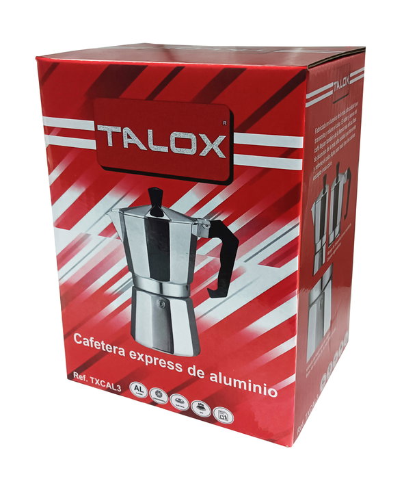 TALOX Cafetera Italiana de Aluminio 9 Tazas REF. TXCAL9