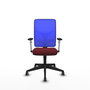 PIQUERAS Y CRESPO Silla de oficina Motilla Sincro Granate y Azul