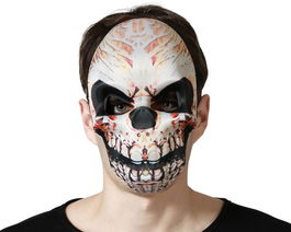 Mascara Esqueleto Zombie Halloween Eva Adulto