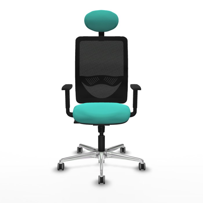 PIQUERAS Y CRESPO Silla de oficina Zulema con mecanismo Sincro, Turquesa y Negro PIQUERAS Y CRESPO Silla de oficina Zulema con mecanismo Sincro, Turquesa y Negro