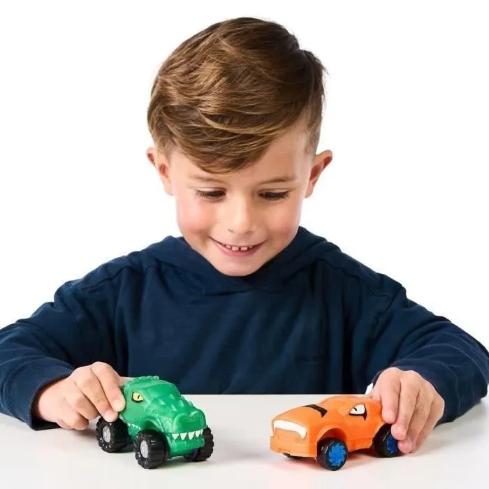 Moose Toys MOO0630996426746 GOO MOBILES Turbo Tyger vs. Rumbler Jaw Vehículos en Miniatura