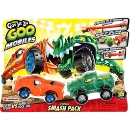 Moose Toys MOO0630996426746 GOO MOBILES Turbo Tyger vs. Rumbler Jaw Vehículos en Miniatura