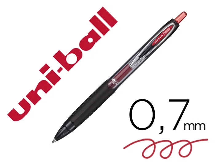 Uni-Ball Signo 207E Retráctil 0,7mm Rojo