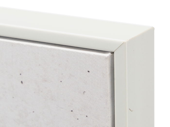 Giftdecor Cuadro Lienzo Marco Blanco Hojas Azul Surtidos 50x70x3 cm (Set de 2)