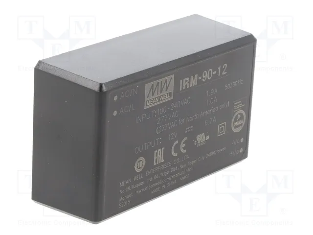 MEAN WELL IRM-90-12 Convertidor AC/DC 80W 12VDC