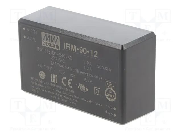 MEAN WELL IRM-90-12 Convertidor AC/DC 80W 12VDC