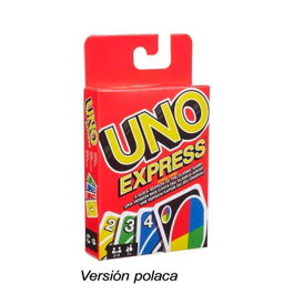 Mattel Games Uno Express Surtido en Polaco, Checo, Húngaro, Ruso y Eslovaco +7 Años