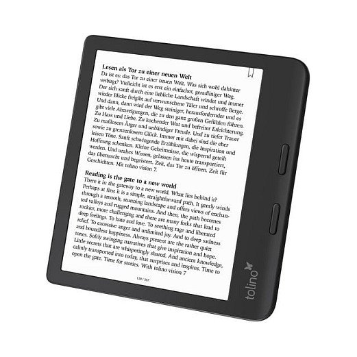 Tolino Vision Color Ereader 4016621130183 - Ereader 7" E Ink Kaleido Color 1264x1680, 32 GB, Resistente al Agua, Soporta EPUB, PDF, MOBI, CBR