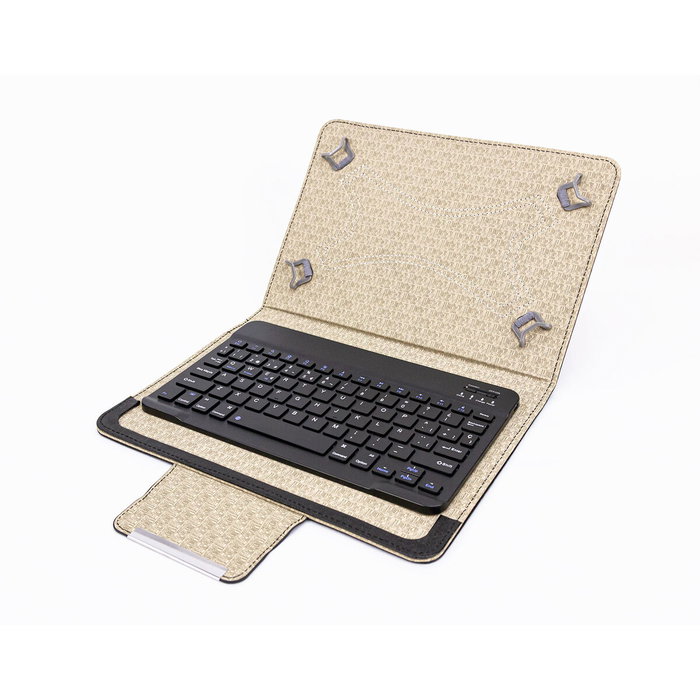Talius Funda para Tablet 10.1 con Teclado Bluetooth CV-3007 Negro Aluminio
