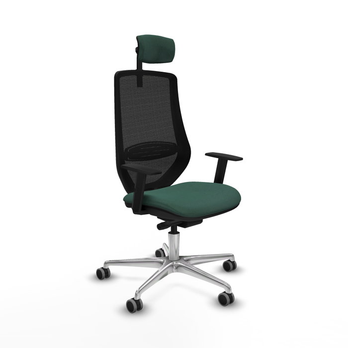 PIQUERAS Y CRESPO Silla de oficina Mardos con mecanismo Sincro/Traslack Verde botella y Negro PIQUERAS Y CRESPO Silla de oficina Mardos con mecanismo Sincro/Traslack Verde botella y Negro