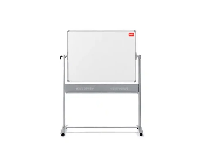 Nobo Pizarra blanca móvil melamina no magnética giratoria 1500x1200 mm Nobo Pizarra blanca móvil melamina no magnética giratoria 1500x1200 mm