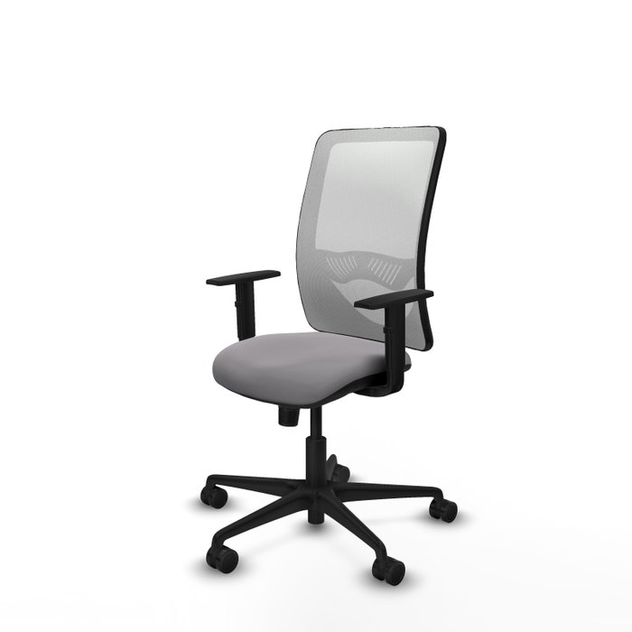 PIQUERAS Y CRESPO Silla de oficina Zulema Gris y Blanco con Mecanismo Sincro PIQUERAS Y CRESPO Silla de oficina Zulema Gris y Blanco con Mecanismo Sincro