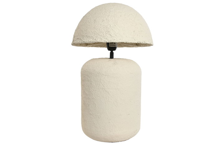 DKD Home Decor Lámpara de sobremesa Seta Artesanal Blanco