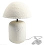 DKD Home Decor Lámpara de sobremesa Seta Artesanal Blanco