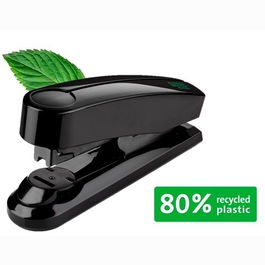 Novus Grapadora Flat-Clinch B4Fc Re+New 50H Sostenible 265g Negro Uso Profesional Diario Incluye 200 Grapas 24/6 DIN Super