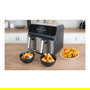 UNOLD 58685 Freidora de Aire Caliente Doble Cámara TWIN ZONE, 8L, 1700W, 10 Programas, Función Deshidratar, Pantalla LED, Negro/Gris